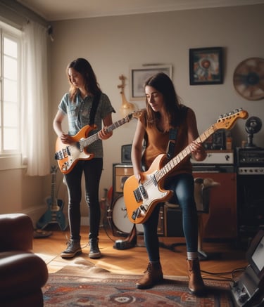 Graphic design samples including flyers and promotional materials.