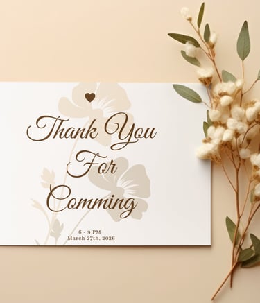 Cartes de remerciement