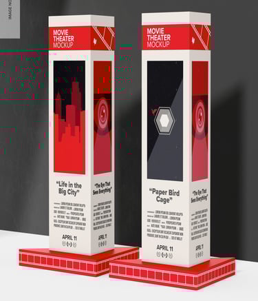 Présentoirs publicitaires en carton