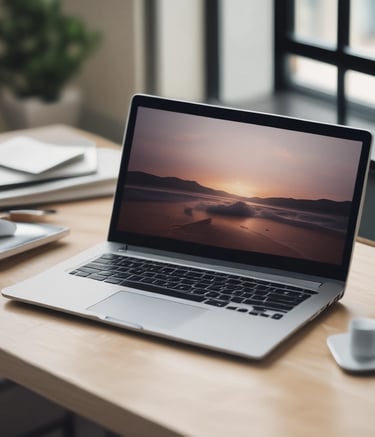 Close-up of hands sketching a website layout on paper.