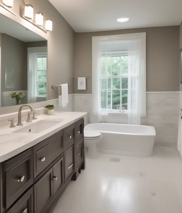 Close-up of a beautifully painted living room wall with modern color.