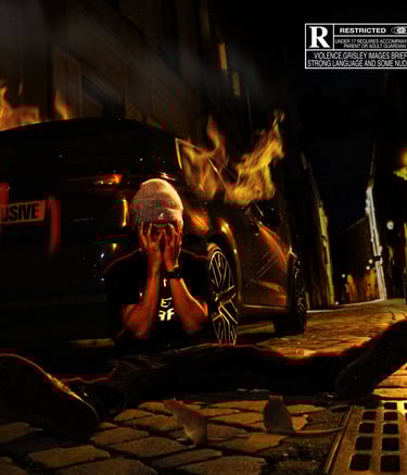 Pochette de Pressure, le single de Dodji, le rappeur de Nancy