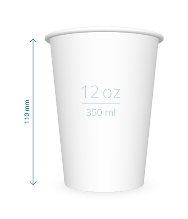 bicchiere in carta da caffè 350 ml