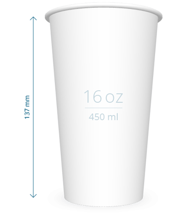 bicchiere in carta da caffè 450 ml