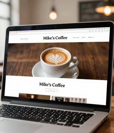 Screenshot of a sleek, modern website redesign featuring smooth parallax scrolling