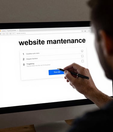 Photo of Jackson Tourek working on a laptop in a cozy office setting