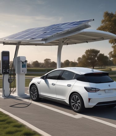 Novus technologies green energy solar charging stations for electric vehicles