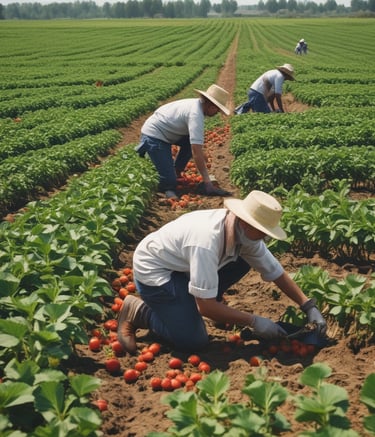 A diverse group of professionals shaking hands after a successful job placement.