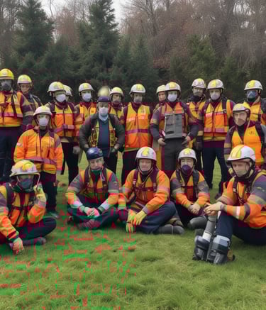 Trainer guiding participants through digital marketing campaign setup.