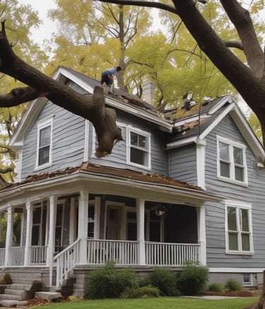 Close-up of hands holding a tablet displaying a 3D model of an industrial plant.