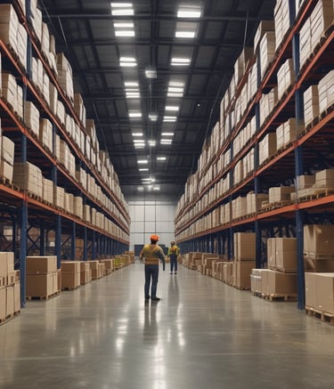 Close-up of hands holding a tablet displaying a 3D model of an industrial plant.