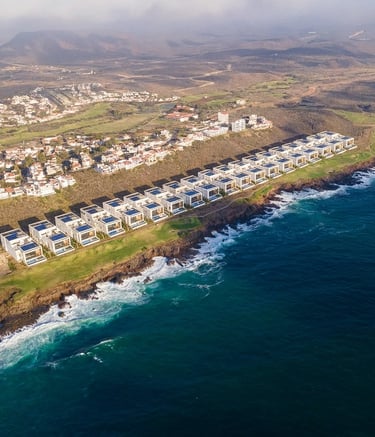 Las Californias Residential Mission, Bajamar_Drone View Render