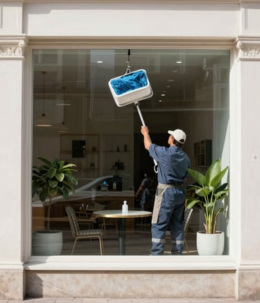 Dumpster pad area cleaned thoroughly, free of debris and stains.