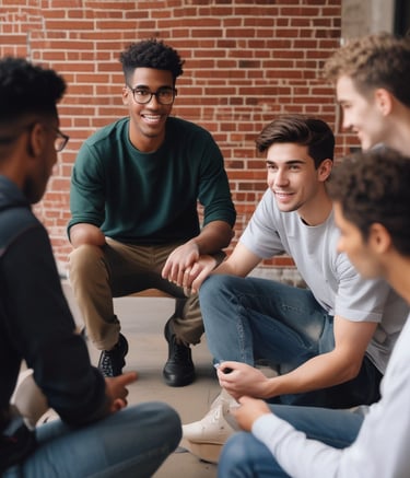 A veteran relaxing in a peaceful bedroom with personal touches.