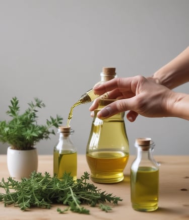 Close-up of farmers engaged in organic farming training amid lush green fields.