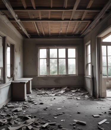 A clean, empty room after a thorough clearance by Pioneer Clearance staff.