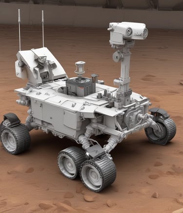 3D model rendering of an innovative robotic arm.