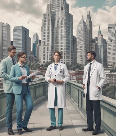 Close-up of hands typing on a laptop with financial charts.