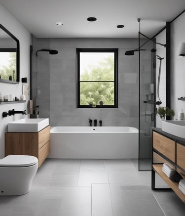 Before and after shots of a cozy living room renovation.