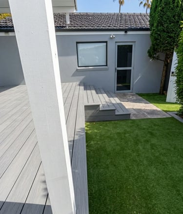 Composite Deck Build Including Stairs in Mosman, North Shore