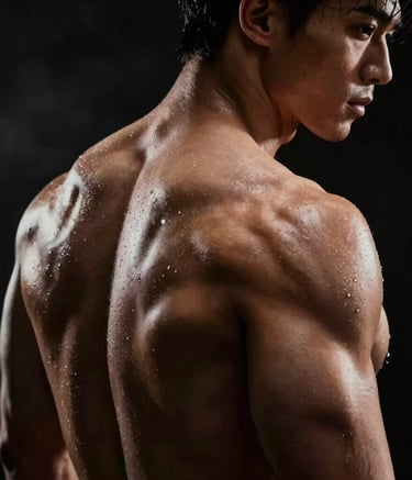 Seniors exercising together outdoors in a park.