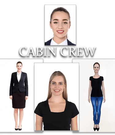 Walk-in now for cabin crew photoshoot