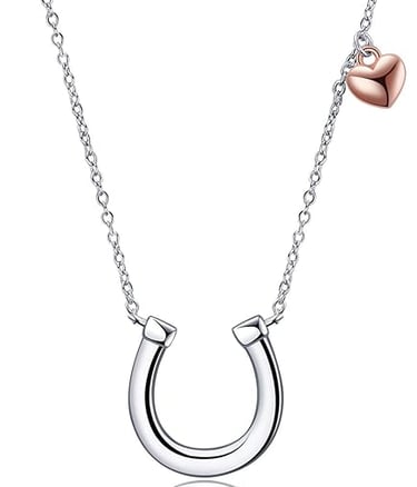 Horseshoe Necklace for Women Sterling Silver Horse Jewelry
