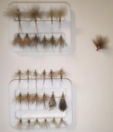 fabricant monteur de nymphes et de mouches artificielles pour la pêche à la mouche près de Toulouse