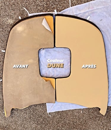 sellerie coussin couleur dune