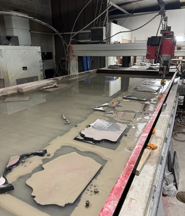 Découpe au jet d'eau