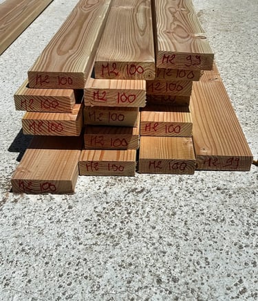 préparation des bois pour mur ossature bois
