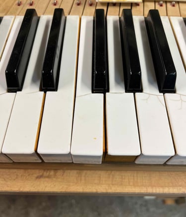 touche piano abîmé / fendu