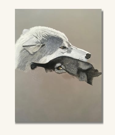 Early stage of a wildlife portrait showing the first layers of detail in a hand-drawn pastel artwork