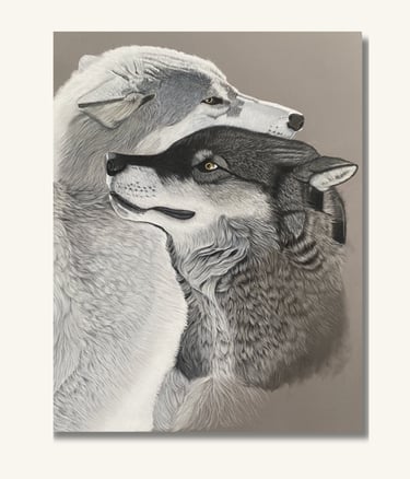 Mid-stage pastel portrait demonstrating the development of texture, depth and realism in wildlife ar