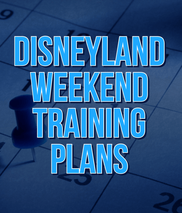 runDisney Disneyland Half Marathon Race Weekend Galloway Training Plans