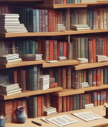 A close-up of a vintage law book with a gavel resting on top, set against a dark wooden background.