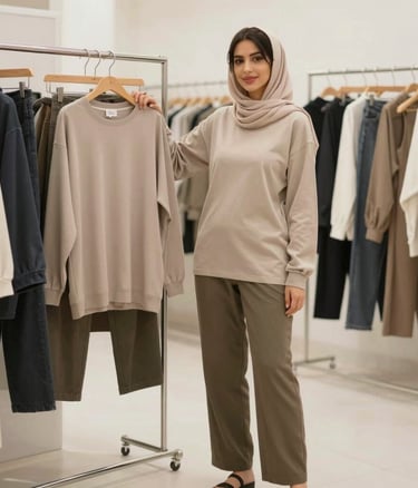 An influencer recording a lively product review in a cozy, well-lit setting.