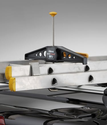 Kopėčių spaustai prie skersinių