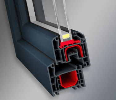 a window with a window frame and a window frame
