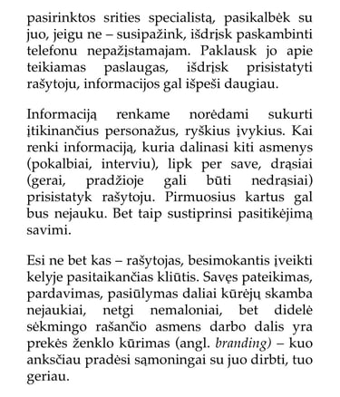 Rašymas, kaip rašyti, knyga apie rašymą