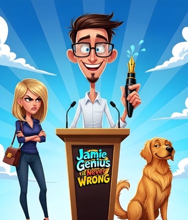 Jamie Genius book cover art