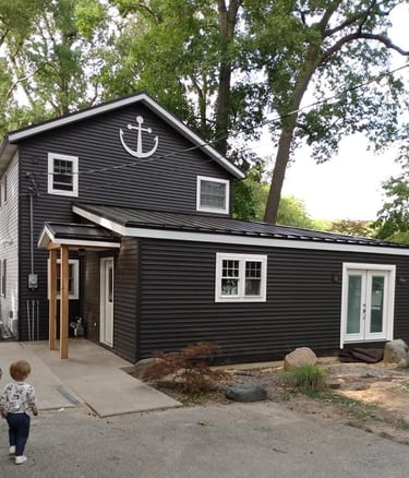 New siding was professionally added to this house in Syracuse, IN.