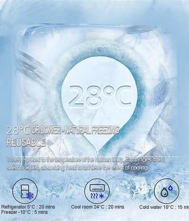 Neck cooling tube, cooling collar, frozen  necklace