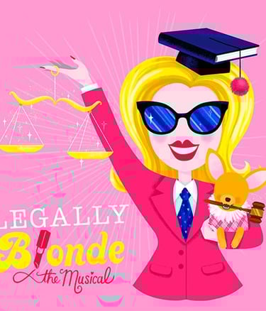 Legally Blonde Metro Theatre Poster