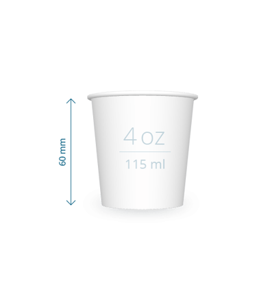 bicchiere in carta da caffè 115 ml