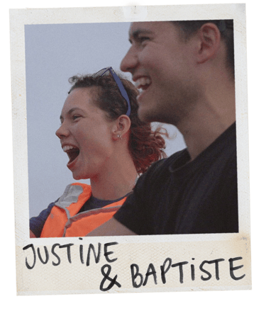 Polaroïd Justine Pacheco et Baptiste Pacheco
