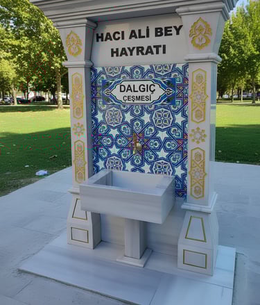 alt="mermer çeşme"
