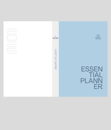 Acquista Essential Planner: Colore Celeste Nuvola. Celeste Pastello,Grigio,Bianco