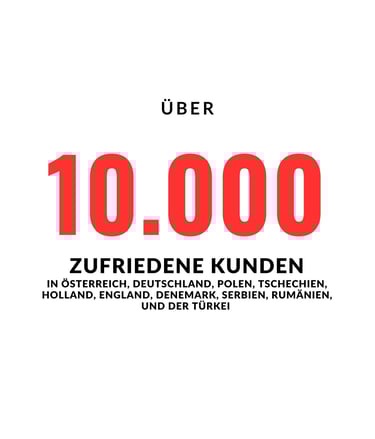 über 10.000 Zufriedene Kunden in Europa