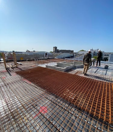 Création d'une dalle béton en extérieur